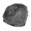 Mini Reptile Water and Food Dish Shallow Resin Bowl Corner Feeding Plate Animal Accessories for Tortoise Gecko