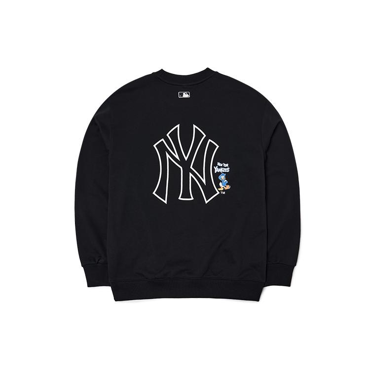 MLB X Disney Mlb X Disney Collaboration Sweatshirts Unisex Black Crew Neck Moderate Other 3AMTD1014-50BKS