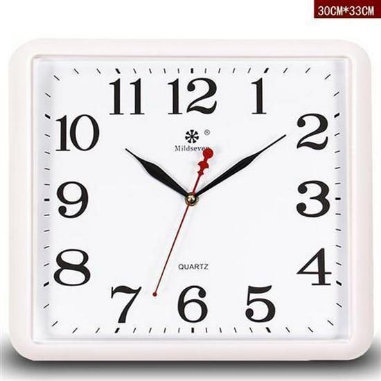 Silent Square Quartz Wall Clock with Perpetual Calendar - Creative, Fashionable Art Design for Living Room