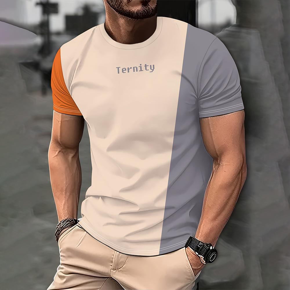 Men's T-shirt 3D Printed Casual Short Sleeved T-shirt
