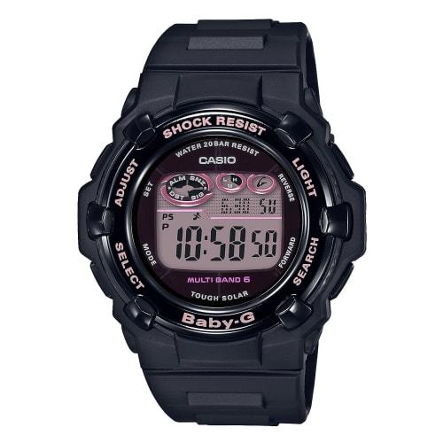 

Casio Watch Babygie [] Radio Solar Super Illuminator Type (High Brightness LED Light) BGR-3000UCB-1JF Women s Black
