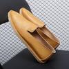 Chaussures en cuir pour hommes, mocassins souples et décontractés, faits à la main, simples et confortables, chaussures bateau respirantes, chaussures d'affaires tendance