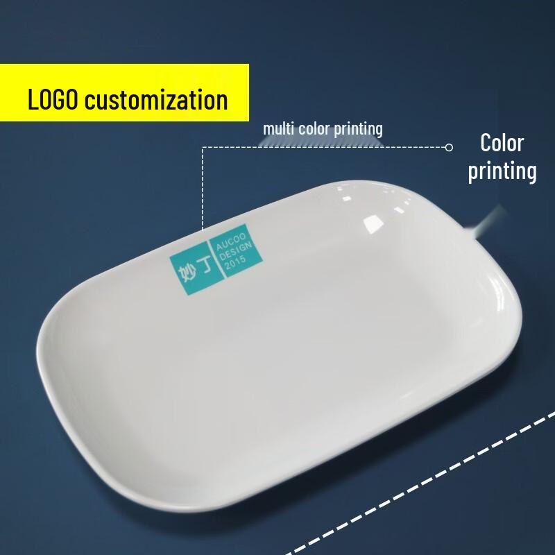 777 Food-Grade Melamine Rectangular Serving Plate