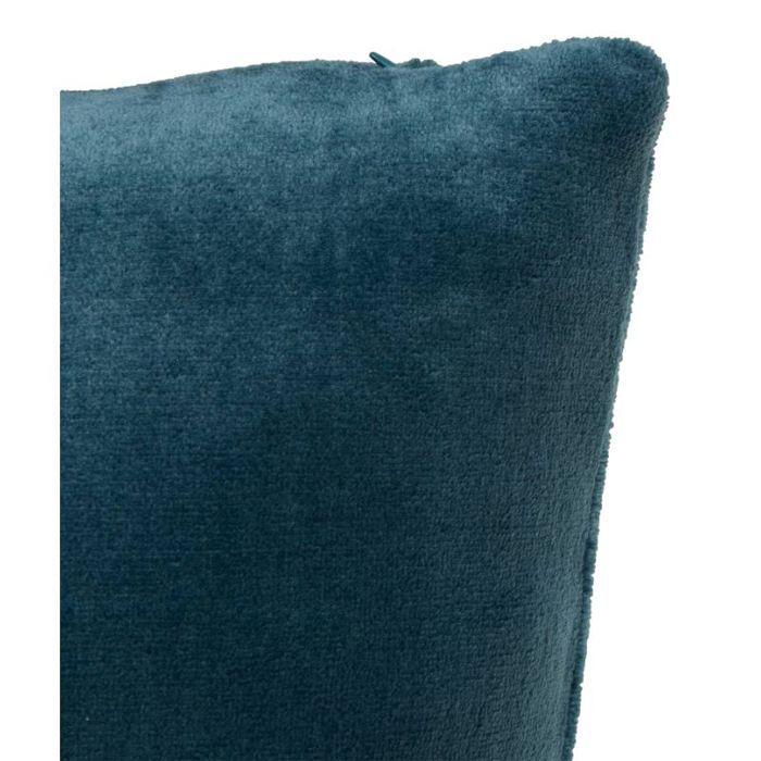 Coussin déhoussable en Flanelle 38 x 38 cm "Ollis" - Ollis Bleu Egéen -