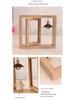 Modern Rotating Double-Sided Photo Frame: 6-inch/7-inch, Personalized Album, Couples Gift, Wooden Ornament