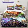 Brave Frontier Pattern Bedding Set Quilt Cover Pillowcase Home Decor Gift (1 * duvet cover + 2 * pillowcase, without core)