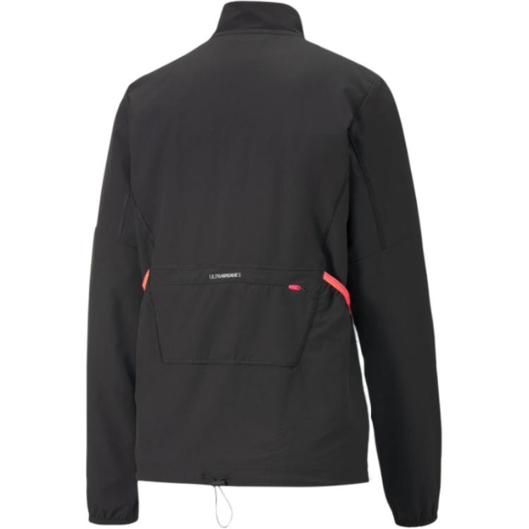 Puma Retro Sports Stand Collar Jacket Striped Breathable Zip Jacket Women Jackets Black 522223-51