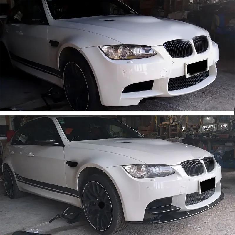 Front Bumper Lip Splitter Spoiler Diffuser Guard Protector for BMW E90 E92 E93 M3 2007-2013 Front Lip Surround Front Shovel Kit