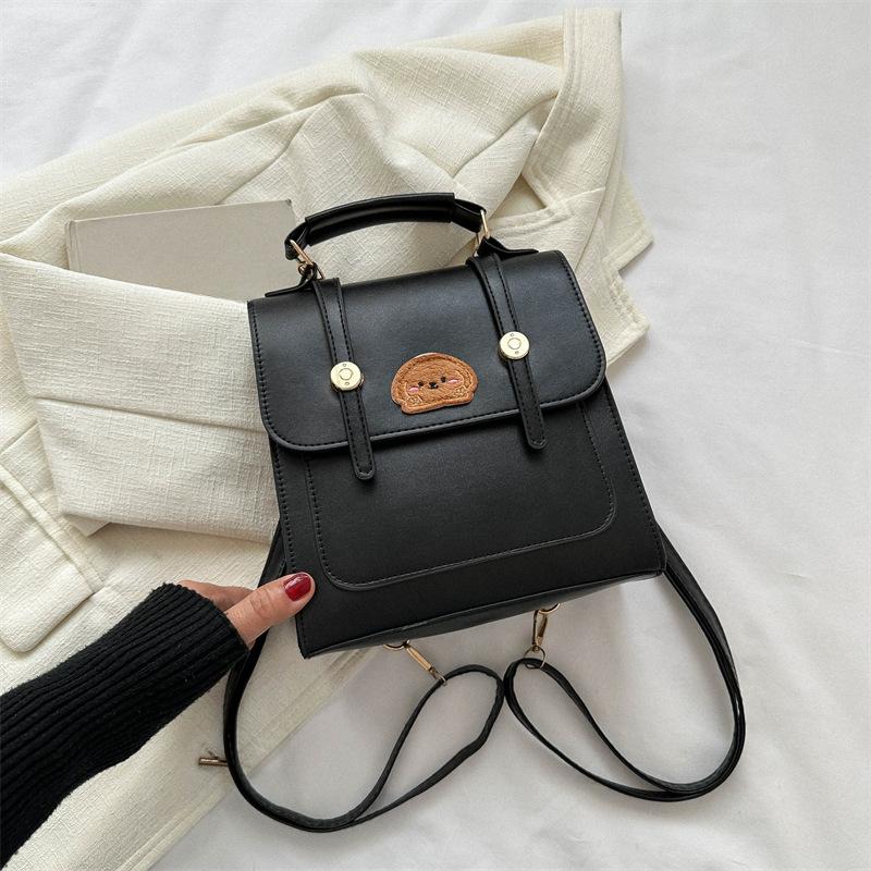 Jarní nová korejská batohová crossbody taška jednoduchá textura pro dojíždění jednoduchá retro ležérní taška