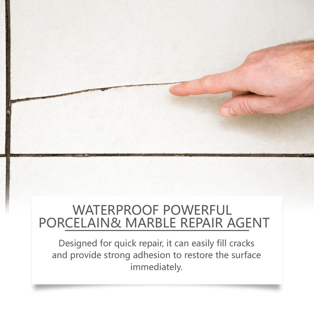 Jakehoe Fliesenreparaturkleber Haushalt Badezimmer Fliesen Bodenfliesenreparatur Marmor AB Reparatur Wasserdichter Kleber