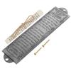 Mezuzah Door Scroll Decor Metal Je Case Alloy Religious Judaica Hebrew Blessing Mezuza House Holy Plaque Retro Ornament