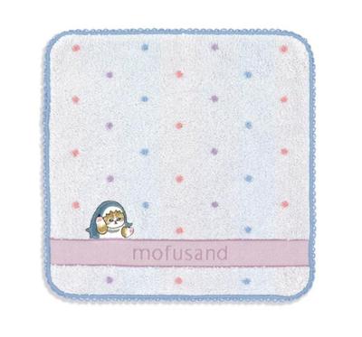 Mofusand Handtuch Taschentuch (Punkt Nyan Blau) Japan NEU