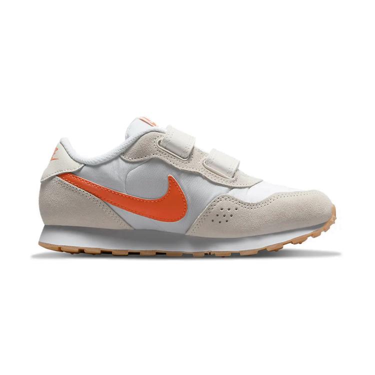 New Nike MD Valiant Low Top Running Shoes White Apricot Orange Children Aged 3 7 Years Old CN8559-103