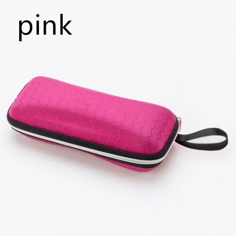1 PC New Honeycomb Zipper Glasses Case portable Sunglasses Case Zipper Bag Hard Eye Glasses Case Glasses storage box
