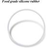 Mudder 6 Pieces Rubber Gasket Replacement Ring Seal White O Ring Compatible with Magic 250w Gasket for Replacement Parts Seal Cups Lids