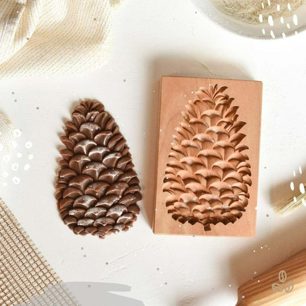 Holz Ausstechform Haushalt Kuchenform Presse Weihnachten 3D Keks Prägeformen Bäckerei Gadget Küchenzubehör