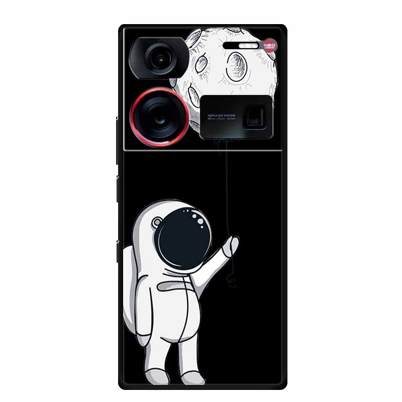 6.8" For ZTE Nubia Z60 Ultra Case Shockproof Black Silicone Soft Phone Case For ZTE Nubia Z60 Ultra Back Cover Case Cute Cartoon