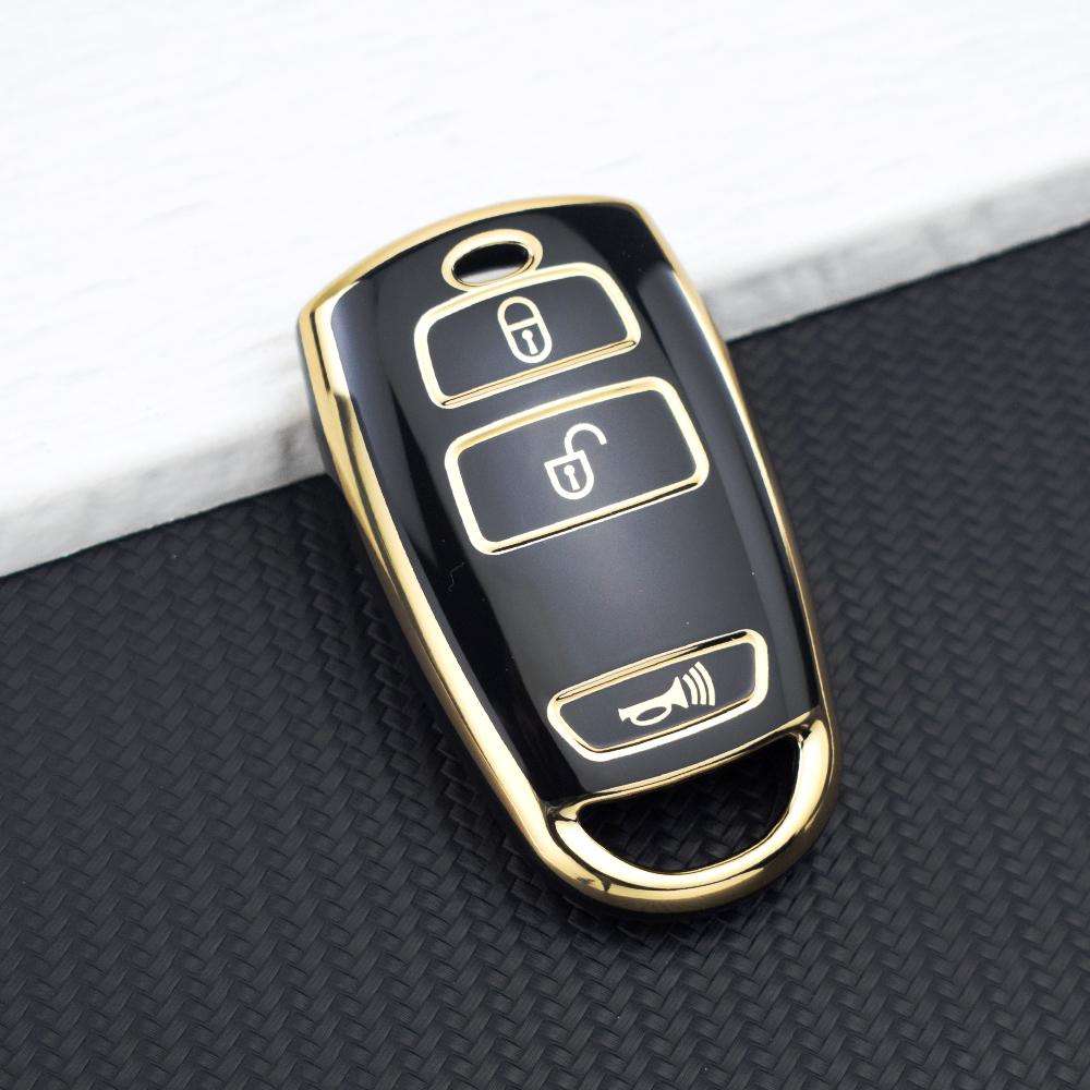 TPU Key Case Fob Protector for Old Model Kia Grand Carnival Sedona - Anti-Scratch Car Key Shell Holder Key Chain Accessories