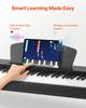 Weighted Digital Piano, 88 Keys Fully Weighted, Electric Piano Dual Keyboard & Speakers, with Sustain Pedal, Recording Function, 238 Tones, Wireless