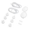 Příslušenství k odsávačce mateřského mléka Ochrana proti zpětnému toku Silikonové hadičky Konektory Bílé ventilky s kachním zobáčkem pro prsa