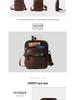 Genuine Leather Men's Vertical Crossbody Phone Waist Bag with Belt Loop (8-Inch)