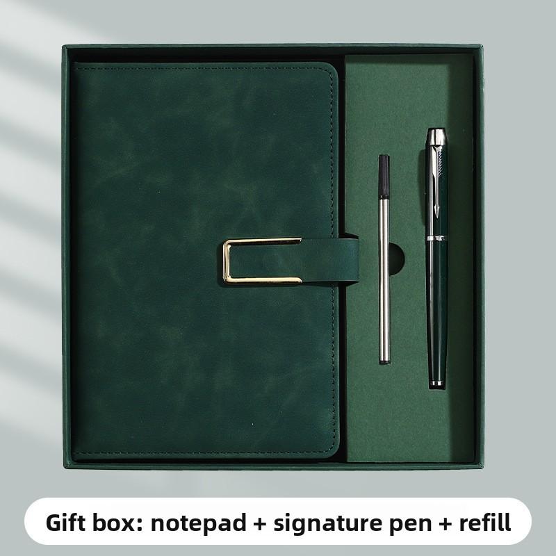 A5 Notatbok Spenne Business Kontor Notisblokk Gaveeske Sett