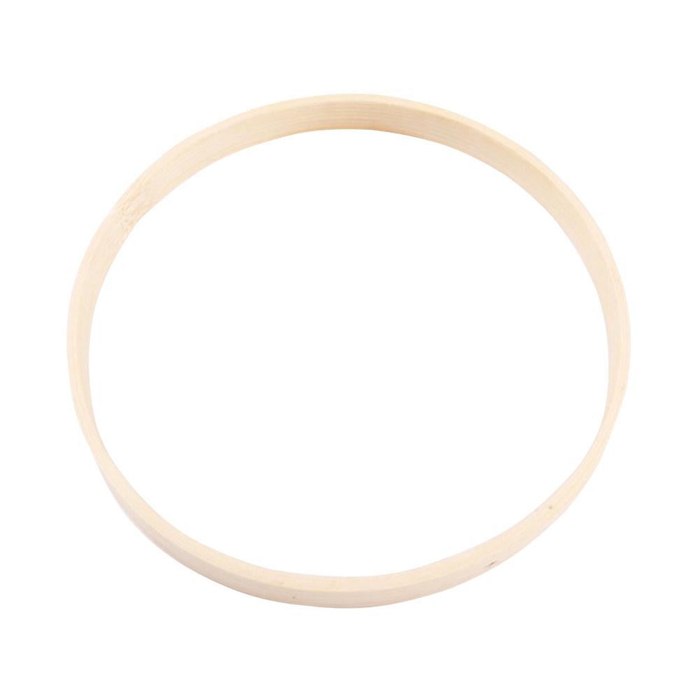 5 Stück 26cm Natürliche Bambusringe Holzkreis Traumfänger Reifen DIY Bastelbedarf Kranzrahmen Makramee Ring für Wandbehang