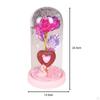 Glas-Rosen-Blumen-Geschenk, Valentinstag-Dekoration, für immer Nachttischlampe, ewig bedeckt