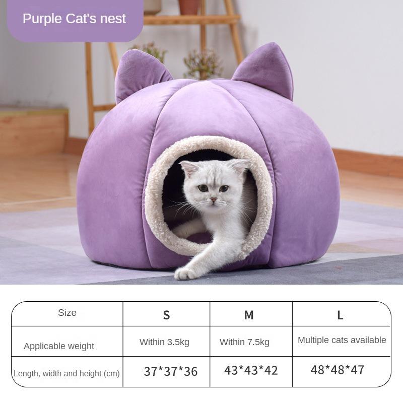 Cat Litter Space Capsule Four-season Universal Cat House Closed Cat Room Pet Supplies Round Ball Dog Kennel