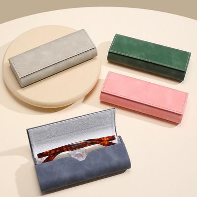 Glänzendes PU-Leder Brillenetui Anti-Verlust Große Kapazität Brillen Tasche Staubdicht Brillen Schutzhülle Brillen Aufbewahrungsbox Reise