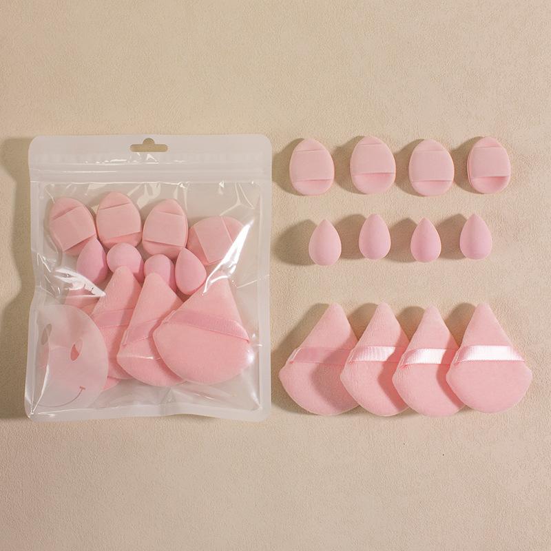 Solid Color 12-piece Puff Set Beauty Blender Thumb Puff Cotton Puff Mini Puff Set Makeup Tool