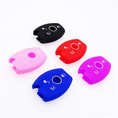 3 Buttons Car Silicone Gel Key Case Key Shell Key Bags For Mercedes Benz C E S Class SLK C200 S320 S300