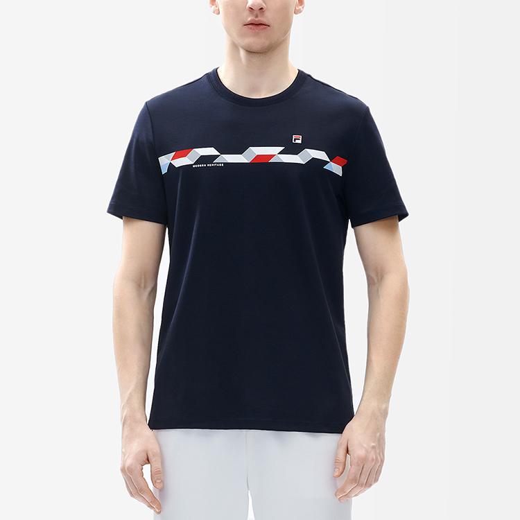 New FILA T Shirts Men's Legend Blue F11M221110FNV
