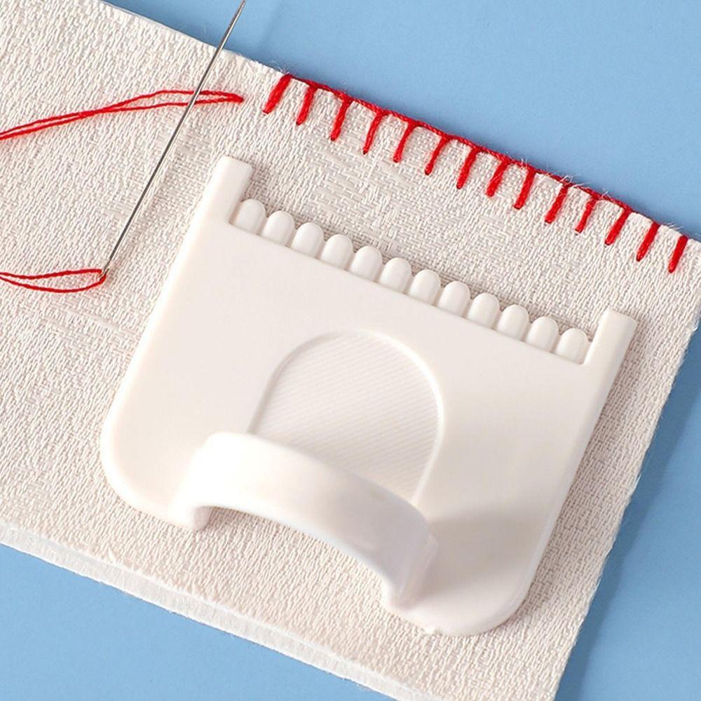 Needle Gauge Edge Stitching Lock Sewing Gauge Non-Slip DIY Stitching Guide Tool  for Seam Finishing