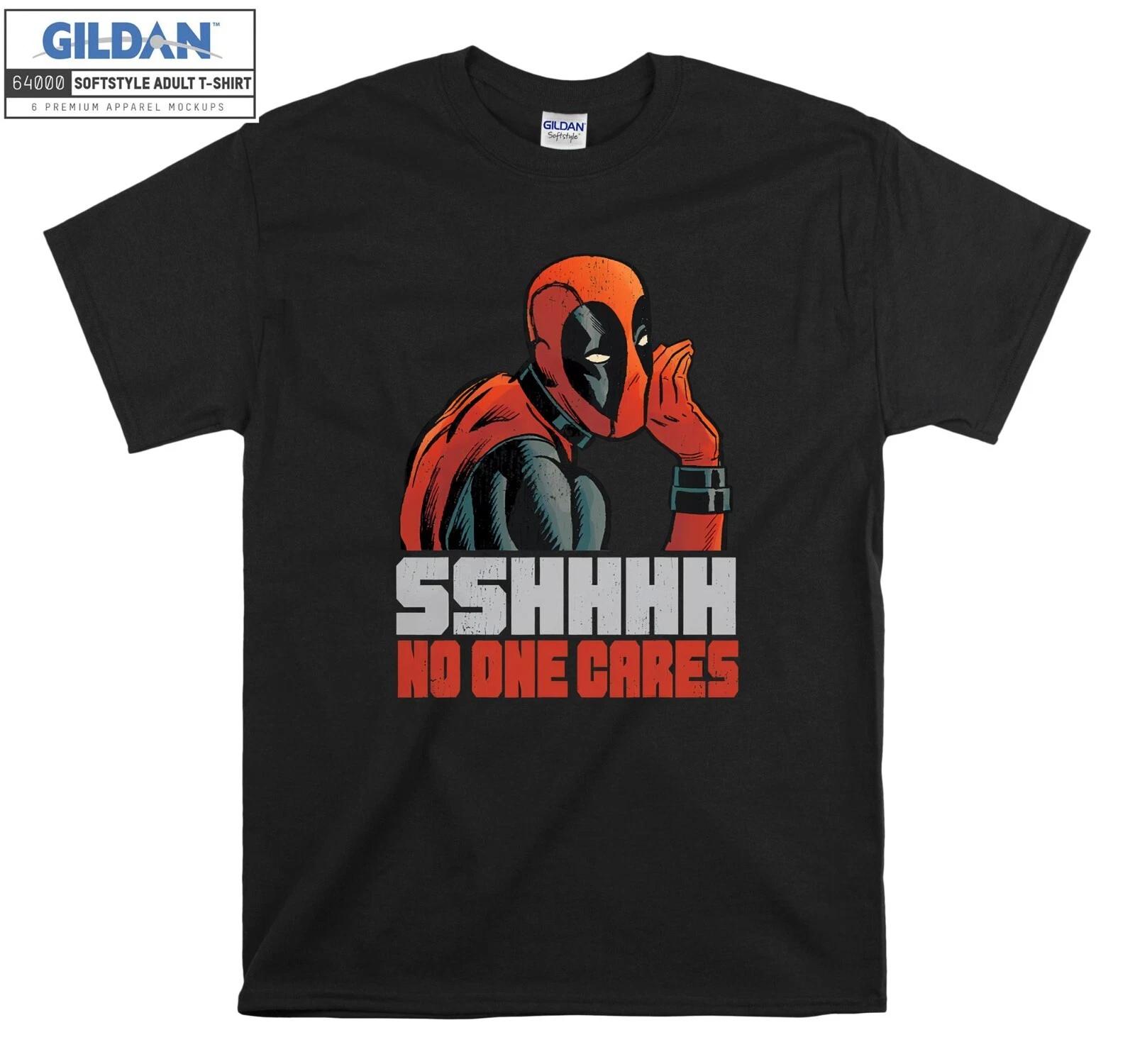 Deadpool Смешная Футболка Никому Нет Дела Подарочная Футболка Мужская Женская Унисекс Футболка 6227 L
