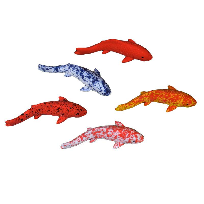 Realistic Koi Fish Micro Landscape Aquarium Ornament Resin Figurines