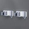 1/2/3Pcs Abs Wall Mounted Mop Storage Rack No Nail Holder Waterproof Household Organizer For Bathroom Kitchen