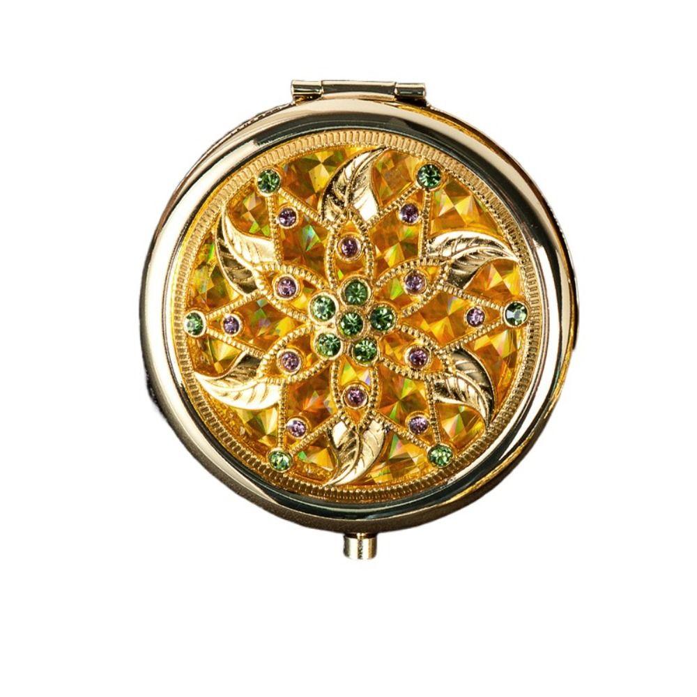 Gliter Exquisite Mirror Decorative Pocket Mirror Luxurious Portable Mirror  Children
