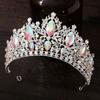 Water Drop Shape Tiara Hair Crown Rhinestone Bridal Wedding Crown Hair Accessories  Party Event