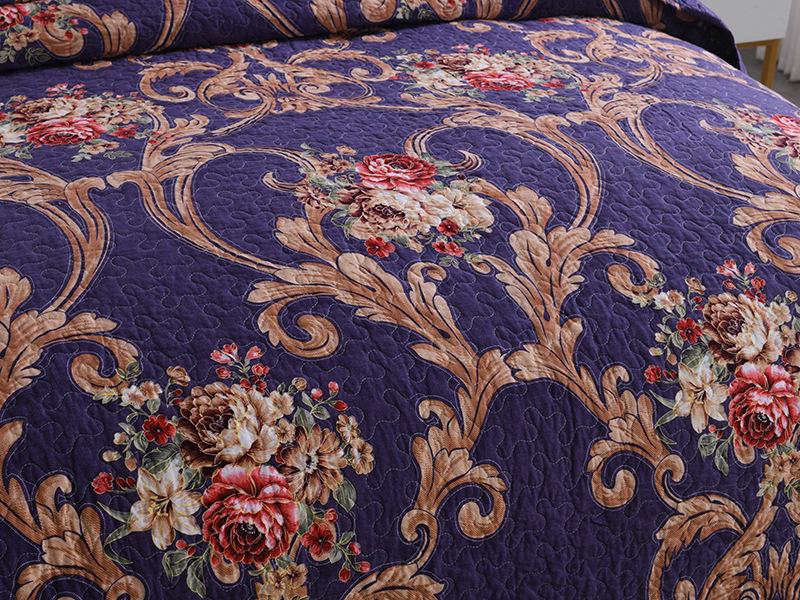 European Style Pure Cotton Twill Bedspread Set - Includes Air Conditioning Quilt and Quilted Bed Sheet