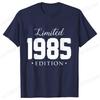 Unisex Unisex Tshirt Limited1985 Edition Graphic Tee Shirt Unisex Birthday Y2k Top Funny Vintage Fashion Unisex Oversized T Shirt Tops