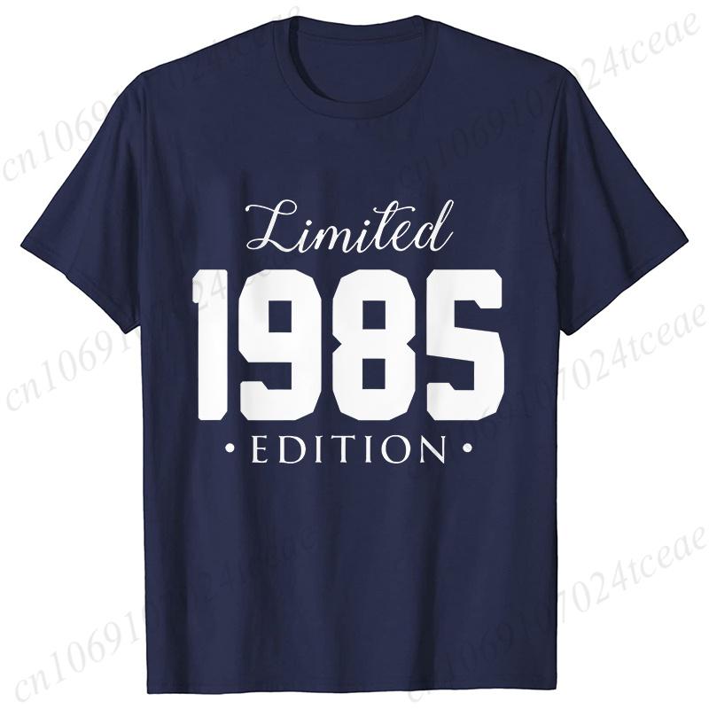 Unisex Unisex Tshirt Limited1985 Edition Graphic Tee Shirt Unisex Birthday Y2k Top Funny Vintage Fashion Unisex Oversized T Shirt Tops