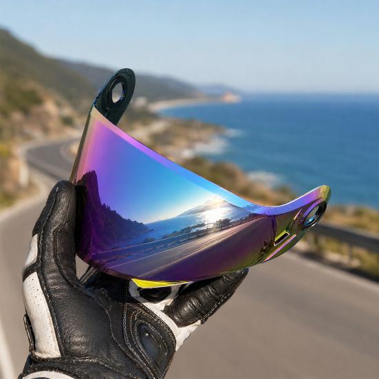 Motorcycle Helmet Visor Lens Compatible with FF370 FF394 FF32, Anti-UV Windproof Helmet Face Shield Replacement, Helmet Accessory