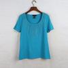 Sunshine House Summer New Arrival Export European and American Women's Clothing Heavy Industry Beads Short Sleeve Knitwear Ice Silk Top