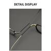 Light Luxury Brand Ultra Light Acetate Titanium Round Glasses Frame Men Women Retro Top Quality Optical Prescription Eyeglasses