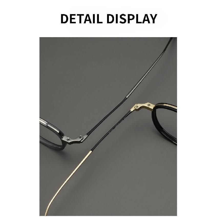 Light Luxury Brand Ultra Light Acetate Titanium Round Glasses Frame Men Women Retro Top Quality Optical Prescription Eyeglasses