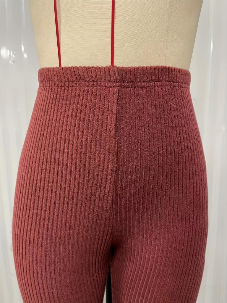 Women's Euro-American Autumn Winter Velvet-Lined Pajama Pants – Warm, Comfortable, Long, Tight Fit
