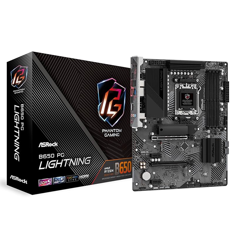 

ASRock motherboard B650 PG Lightning AMD Ryzen 7000 series CPU compatible (Soket AM5) B650E ATX [Domestic authorized distributor product]