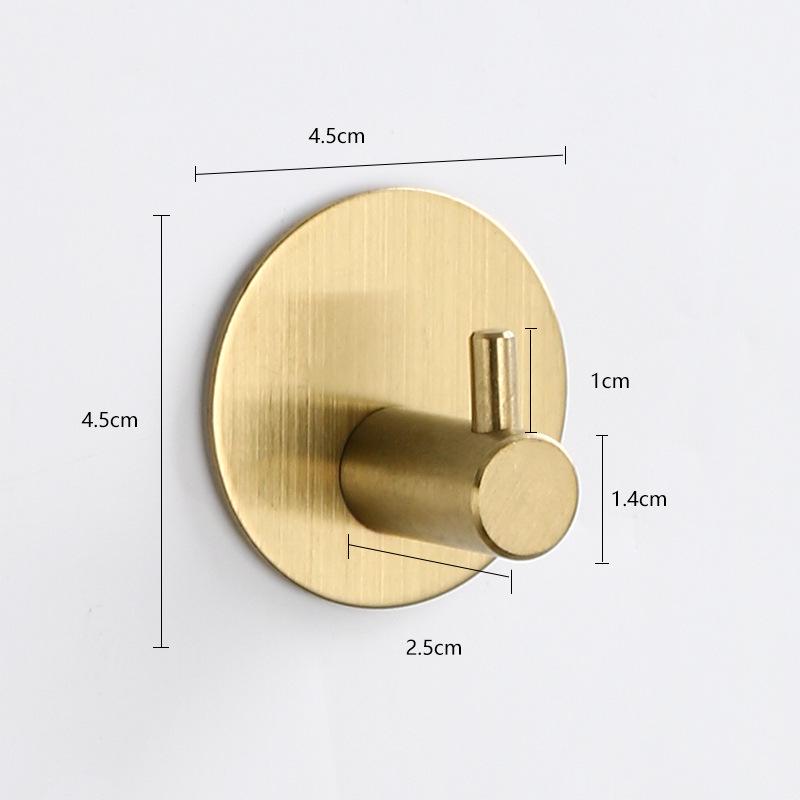 

Самоклеючий гачок з нержавіючої сталі 304 - Міцний, без перфорації, гачок для одягу на двері