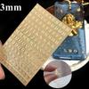 1PC Copper-Nickel Epoxy Filling Sticker 3mm Thickness Chunky Glitter Letters  Resin Mold Decoration